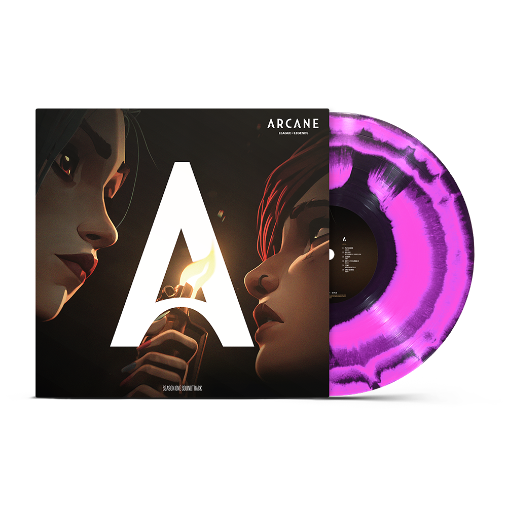 Various Artists - Arcane - Season 1 Soundtrack: Pink & Black Splatter Vinyl LP